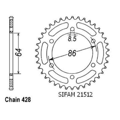 Rozeta pro Kawasaki 21512CZ50